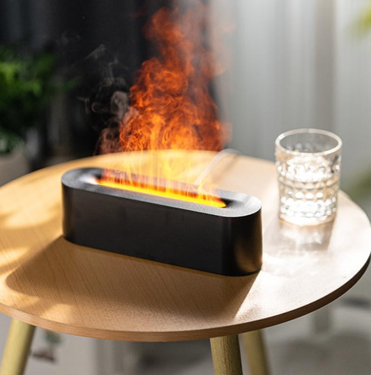 FlameAura Ultrasonic Humidifier - Black - Streetstore 